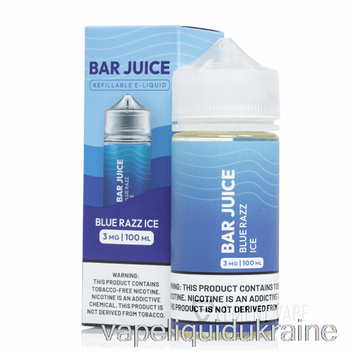 Vape Liquid Ukraine Blue Razz Ice - Bar Juice - 100mL 0mg